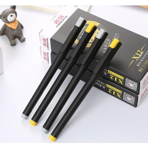New Bullet Gel Pens Student Office Stationery Cute Pen Black Ink Gel Pens Writing Signature Tools 0.5mm School Office Supplies