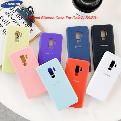 Original Samsung S9 S9plus Liquid Silicone Case Soft-Touch Silky Finish Protective Cover For Samsung Galaxy S9/S9 Plus S9