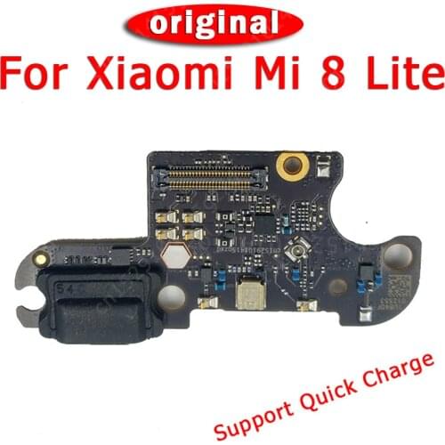Original Charging Port For Xiaomi Mi 8 Lite Mi8 Charge Board USB Plug PCB Dock Connector Flex Cable Replacement Spare Parts