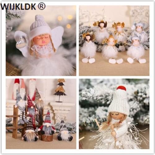 Navidad 2021 Home Christmas Decoration Angel Doll Pendant Christmas Decoration Faceless Old Man New Year Decoration Natale-C