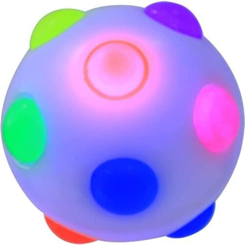 Luminous Bouncing Ball And Flashing Lights Toys Vibrating Bouncing Funny Toy For Children Antistress Stress Ball Fidget Toy
