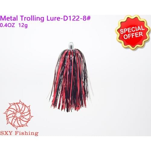 SXY fishing D122-8 Deep-sea fishing Fake lure Stainless steel Drag the bait All Metal Octopus Lure Tuna Lure Metal Trolling Lure