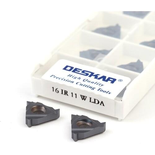 16ER 16IR 10W LDA 11W/12W/14W/16W/18W/19W/24W W CNC Lathe External Thread Cutting Turning Tools Carbide Inserts Machining Sharp