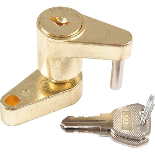 Zinc Alloy 1/4inch Universal Trailer Tow Hitch Bar Coupler Lock with 2 Keys