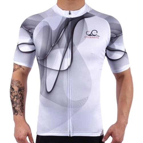 CYCEARTH 2019 Cycling Jersey Tops Summer Racing Cycling Clothing Ropa Ciclismo Short Sleeve mtb Bike Shirt Maillot Ciclismo