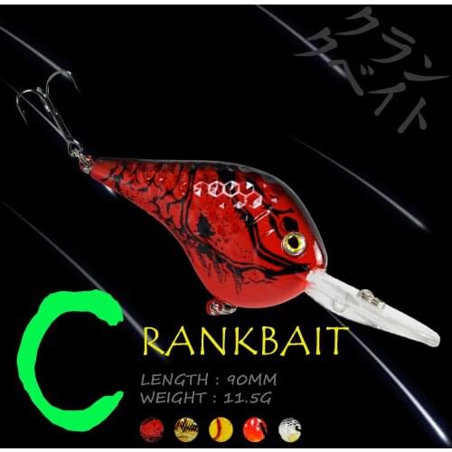 WALK FISH 90MM 11.5G Crankbait Fishing Lures Floating Hard Bait Minnow Dive 0-4M Wobblers Swimbait Pesca Carp Fishing Tackle