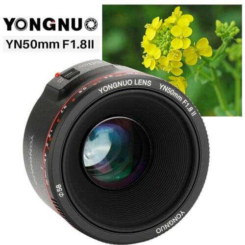 YONGNUO YN50mm F1.8 AF MF Full Frame Camera Lens EF EOS For Canon Rebel T6 EOS 450D 500D 650D 700D 750D 800D Mark II IV