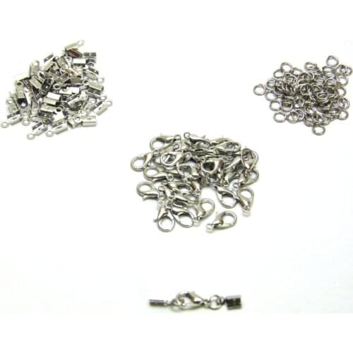 Squeezing Sealing Clip Set 25 Clips, 50 Ring, 50 Squeezing Closure Silver-Color