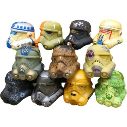 Star Wars 5cm Empire Clone Troopers Helmet Ornament PVC Model Toy Collectible Toys Childrens Gifts