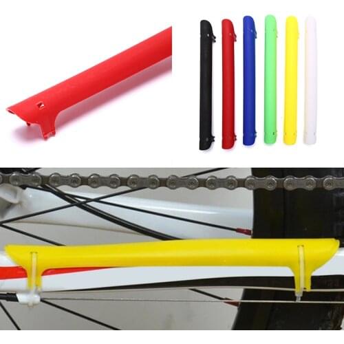 1pc Plastic Bicycle Chain Protection Cycling Bike Frame Protector Chainstay Rear Fork Guard Cover Pad