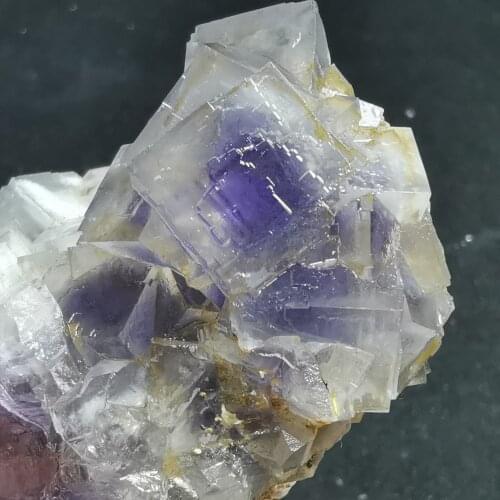 102.3gNatural rare purple fluorite cluster mineral specimen stone and CRYSTAL HEALING CRYSTAL QUARTZ GEM