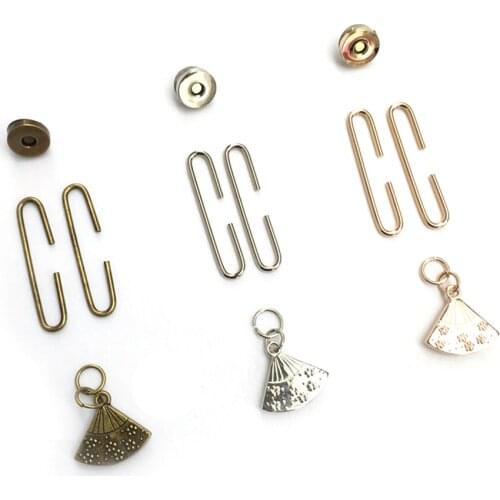 20 Sets 5cm Fan Flower Shape C Magnet Purse Frames Clasps Lock Silver/Bronze/Gold Tone Women Bag Luggage Hardware Accessories