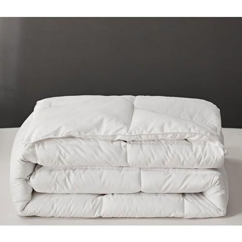 2021 Winter Comforter White Soybean Fiber Solid Grey Thicken Quilt Duvet With Filling For Spring Autumn Home Textile 200*230cm
