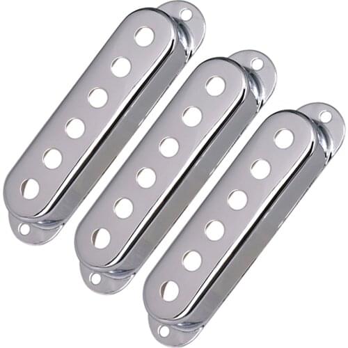3Pcs Brass Electric Guitar Pickup Covers 48/50/52mm Musical Instrument Accessory
