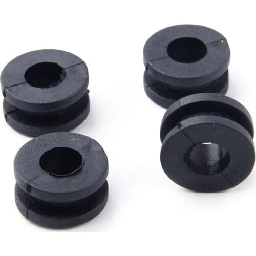 4Pcs 1.6 cm Mount Grommet Rubber Black Fit For Yamaha Side Covers Fenders Frame Fuel Tanks Fairings Headlights Battery Box