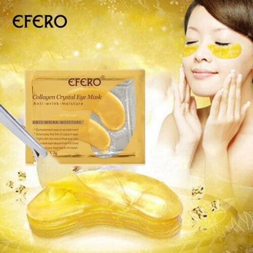 5pair=10pcs 24K Gold Serum Eye Mask Anti-Aging Anti Wrinkle Remove Dark Circles Eye Bags Gel Eye Patch