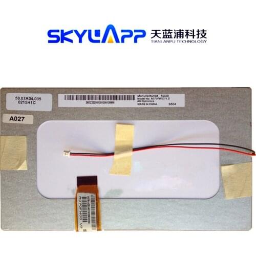 Skylarpu 7 inch TFT LCD screen for A070FW03 V8 V.8 GPS display Screen panel Repair replacement (without touch) Free shipping