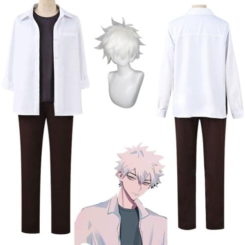 Anime DEVIL GAME LINK CLICK Lu Guang Cosplay Costumes Underwear Pants Coat Uniform Wig Full Sets Women Men Haloween Party