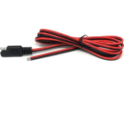 SAE Plug 200CM SAE Power Automotive Extension Cable 18AWG Quick Disconnect Plug for Car Motorcycle Solar Panel Battery Chargers
