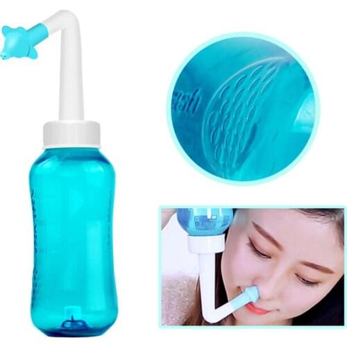 300ML Nasal Wash Cleaner Nose Protector Cleans Moistens Child Adult Avoid Allergic Rhinitis Neti Pot