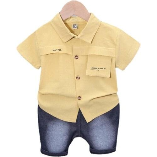 Fashion Children Clothes Summer Baby Boys Clothing Toddler Cotton Casual T-Shirt Shorts 2Pcs/Sets Infant Costume Kids Tracksuits