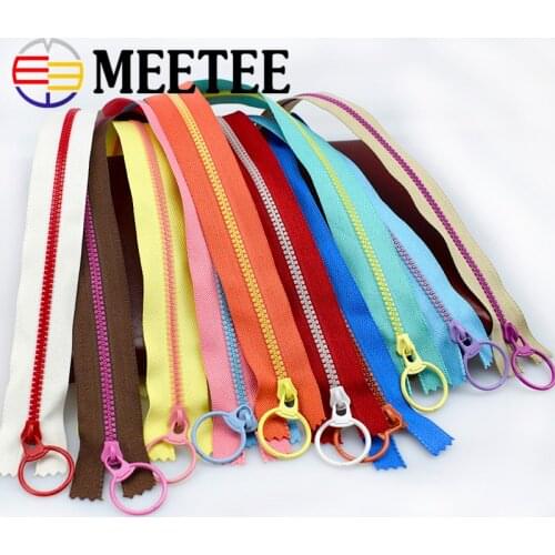 5pcs 3# Resin Zippers 15-40cm Closed End Pull Ring Zip for Sewing Bags Purse Garment Zipper DIY Handmade Accessories Material