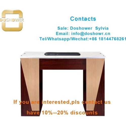 Marble nail table with manicure nail art table for nail technician desk table