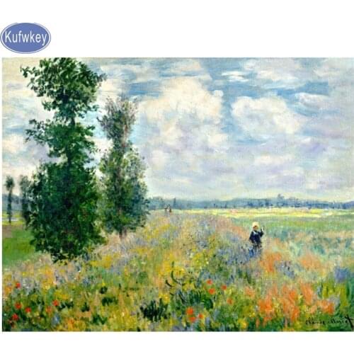 Kufwkey Water Lilies coloring beaded embroidery with diamond Mosaic 5d diamond painting cross-stitch kits Kitchen decor