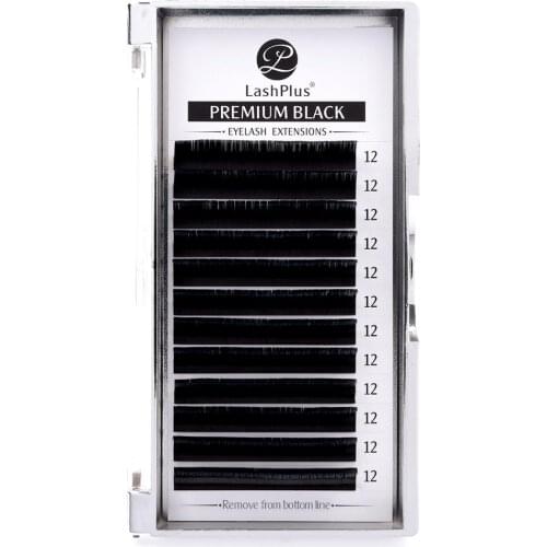 LASHPLUS Eyelash Extension Flat Ellipse Lashes Matte Faux Mink False Eyelashes Supplies Individual Split Tips