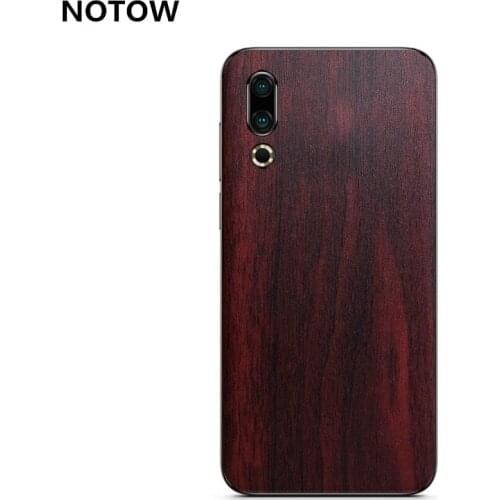 NOTOW for meizu16s/16th Plus Luxury Wood Skin Phone Sticker protective film Back Body Decal Wrap Protective for meizu 16th