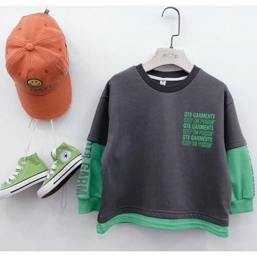2021 New Spring Autumn Boys Sweatshirts Jacket Coat Kids Overcoat Outwear Teenager Tops Children Clothes Plus Size Cotton