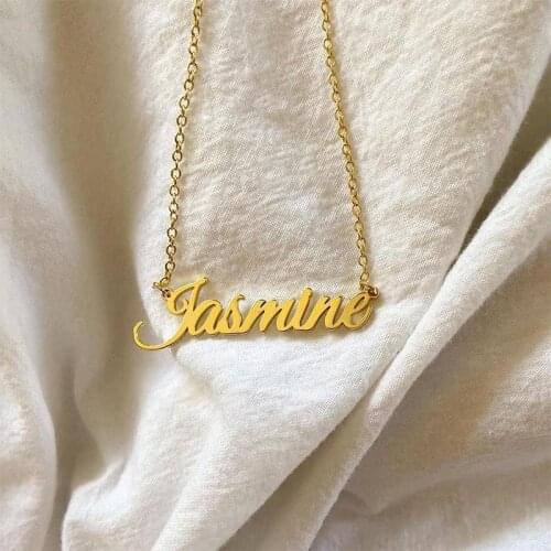 Custom Name Necklace For Women Vintage Gold Stainless Steel Jewelry Butterfly Name Necklace Personalised Letter Heart Pendant