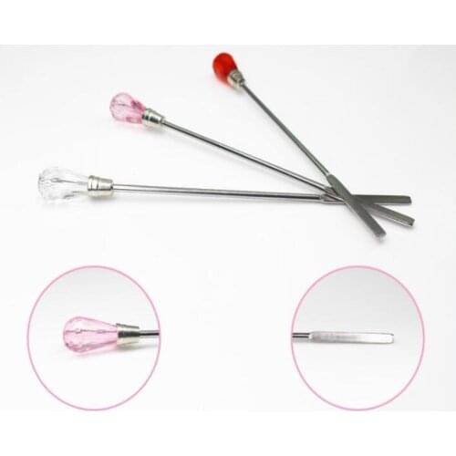 Permanent Makeup Eyebrow Tattoo Microblading Ink Mixer Pigment Mixing Stirring Rods Sticks Body Crystal Ink Spoon