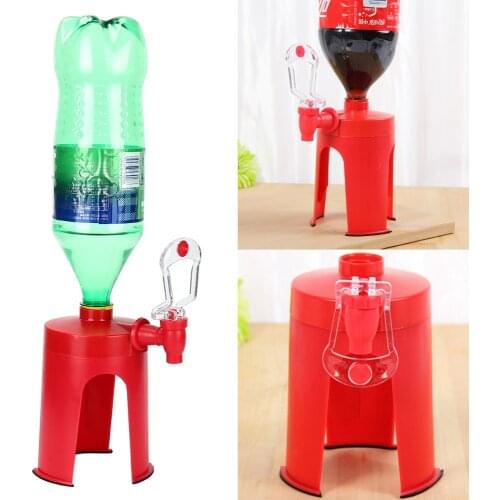 Wonderlife Upside Down Automatic Drink Dispenser Soda Bottle Drinking Dispenser Hand Pressure Drinking Fountains Coke Bottle