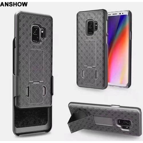 Weave Shockproof Case For Iphone XR XS MAX X 8 7 Rugged Hybrid Kickstand Hard Plastic Clip Belt 35PCS