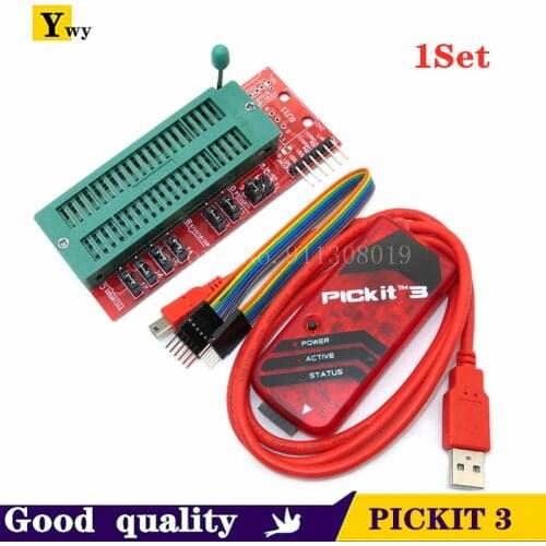 1set PICKIT3 Programmer + PIC ICD2 PICKit 2 PICKIT 3 Programming Adapter Universal Programmer Seat