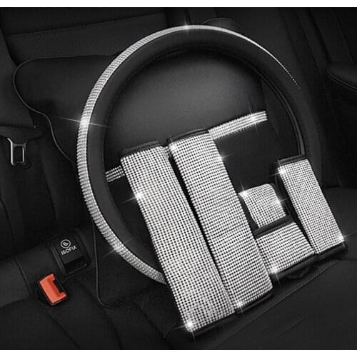 Car Seat belt cover Neck pillow Waist Support Steering wheel hand pad cover hold pillow Auto Interior