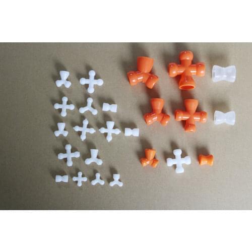 20pcs---cross--Y--shape skelton joint connector fit for 9.5/12/14/16mm/21mm/25.5mm toy bulk skeletonjoint