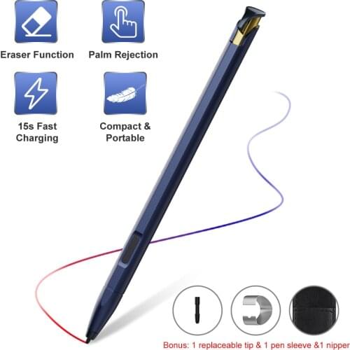 Stylus Pen for Surface,[15s Fast Charge] Stylus Pen with 1024 Levels Pressure for Surface Go 2/Go,Surface Pro X/7/6/5/4/3,Laptop