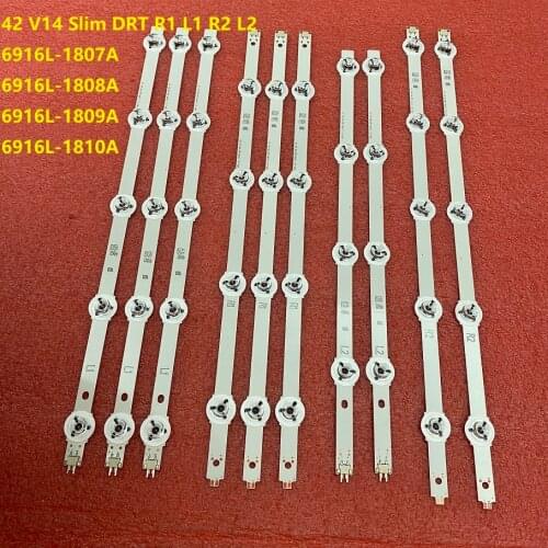 10pcs LED Backlight bar for Panasonic TX-42AS750E TX-42AS740E TX-42AS740B TX-42AS650B TX-42AS650E 6916L-1807A 1808A 1809A 1810A