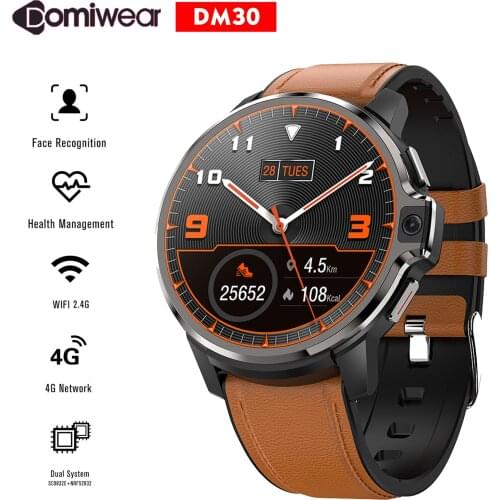 DOMIWEAR DM30 4G Smart Watch 1.6” IPS Full-Touch Screen Smartwatch Heart Rate Sleep Monitor GPS/BeiDou/Glonass Positioning Watch