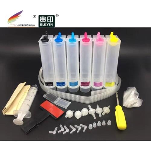 Universal 6 color CISS continuous ink system kit with accessaries