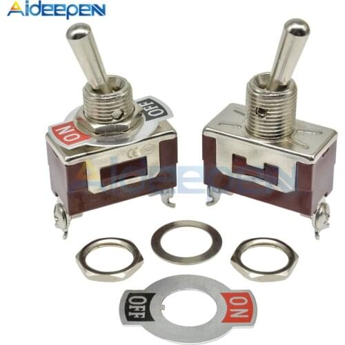 High Precision E-TEN(C)1021 Toggle Switch Red 2 Pin ON-OFF Switch Silver Contactor 50000 Times Lifespan 250V 20A 29*14.6MM