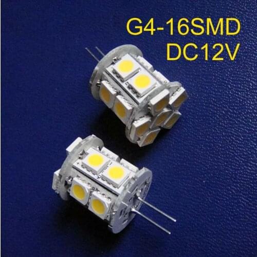 High quality 5050 3 chips 16SMD DC12V G4 led lighting,G4 led lights ,led G4 lights (free shipping 5pcs/lot)