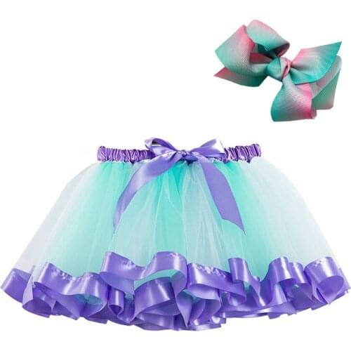 2020 SummerColorful Unicorn Tutu Skirt 2-11 Years Baby Princess Party Skirt For Girls Clothes Kids Baby Ball Gown Skirts