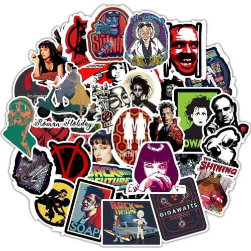 10/30/50pcs/pack Classic Movie Collection Stickers For Motorcycle Notebook Computer Car DIY Childrens Toys Decal Refrigerator