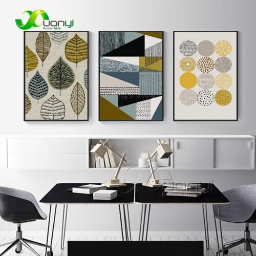 Abstract Geometric Canvas Paintings Nodic Wall Art Decoraction Modular Wall Pictures For Kids Room Home Cuadros Prints Unframed