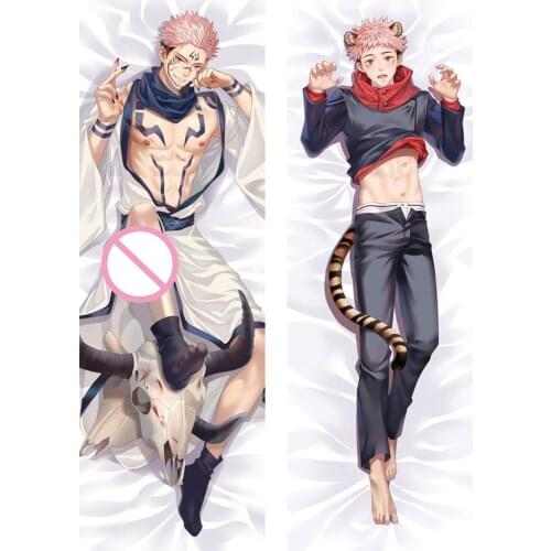 Jujutsu Kaisen Characters Megumi Fushiguro & Satoru Gojo Pollow Cover Sorcery Fight Dakimakura Body Pillow Case
