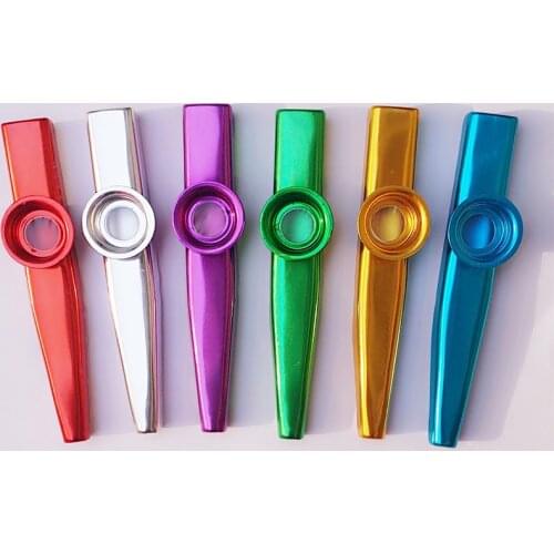 Metal Kazoo Lightweight Portable For Beginner Flute Instrument toy Music Lovers Woodwind Instrument Simple Design Lightweight