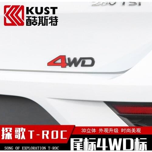 For Hyundai IX35 Car 4WD car logo four-wheel drive